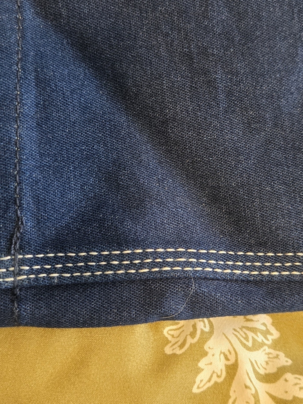 liberty Dark Blue Denim Relaxed Men's Overalls with Green Trim NWTAGS, 08/2014 - Picture 10 of 15
